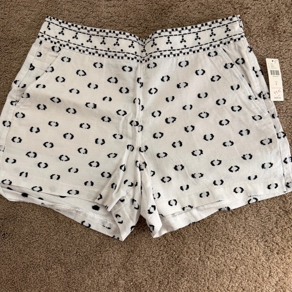 NWT Anthropologie Hei Hei Lexie Embroidered Shorts